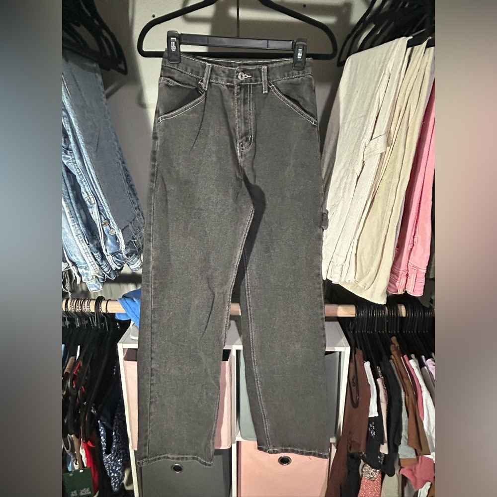 Black Cargo Jeans